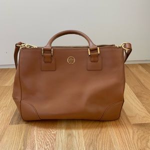 Tory Burch Robinson Large Double Zipper Tote